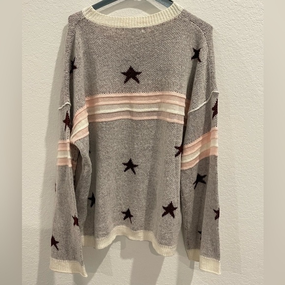 Lisa Robertson Star Design Sweater Size 1XL - Picture 2 of 4